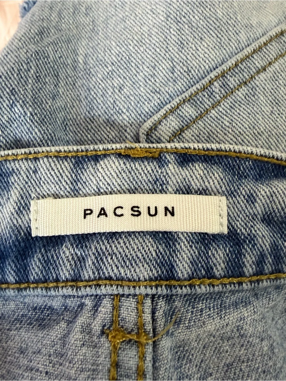 PacSun Baggy Jean Distressed Denim Shorts Size 25 Light Wash 💙